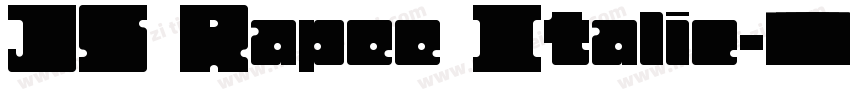 JS Rapee Italic字体转换